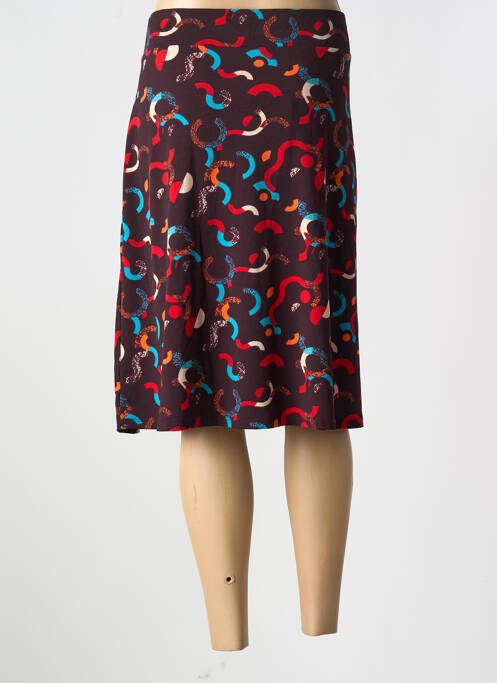 Jupe mi-longue marron SURKANA pour femme