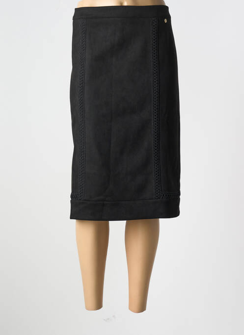 Jupe mi-longue noir FRED SABATIER pour femme