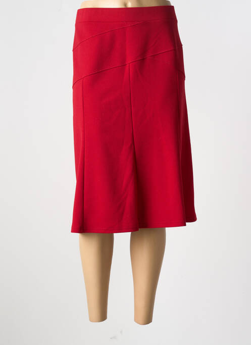 Jupe mi-longue rouge FRANCE RIVOIRE pour femme