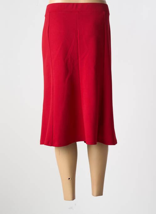 Jupe mi-longue rouge FRANCE RIVOIRE pour femme