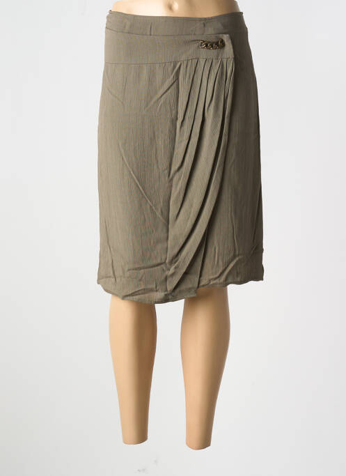 Jupe mi-longue vert JEAN DELFIN femme