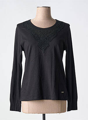 T-shirt manches longues manches longues noir AGATHE & LOUISE femme
