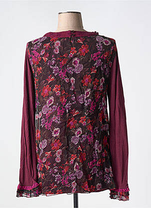 Top stretch manches longues violet JAC JAC femme
