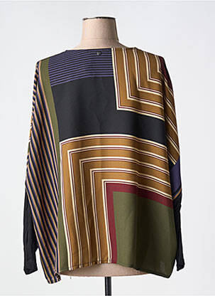 Blouse col rond manches longues noir FRED SABATIER femme