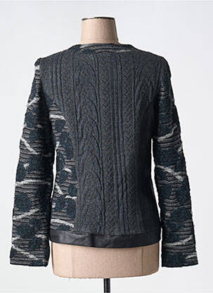 Veste casual col rond gris MERI & ESCA femme