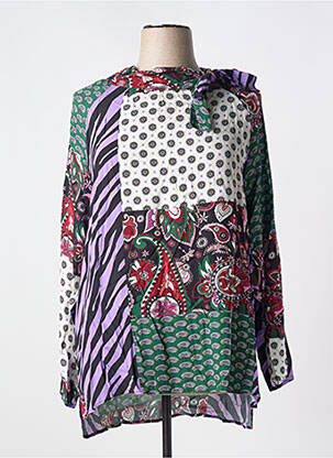 Blouse manches longues manches longues vert FRED SABATIER femme