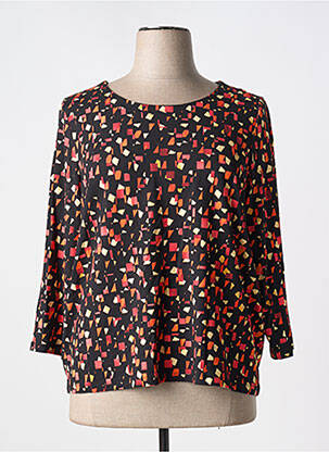 Blouse col rond manches 3/4 noir CONCEPT K femme
