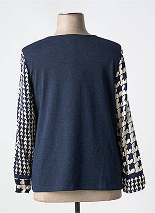 Blouse col rond manches longues bleu MERI & ESCA femme
