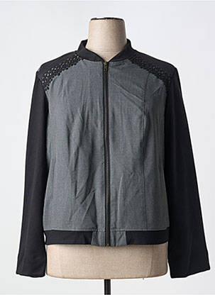 Veste casual poches gris AGATHE & LOUISE femme