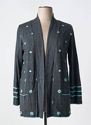 Gilet manches longues stretch gris TELMAIL femme