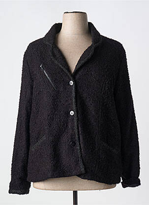 Veste casual col tailleur noir AGATHE & LOUISE femme