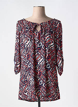 Tunique manches longues col v noir PLURIELLES femme