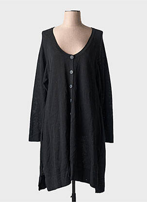 Gilet manches longues noir BOHÉME pour femme