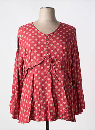 Tunique manches longues rouge AGATHE & LOUISE pour femme