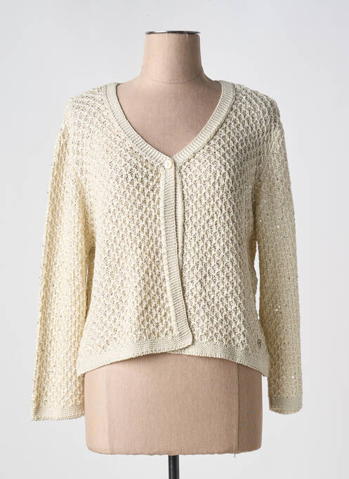 Gilet manches longues beige DIVAS pour femme