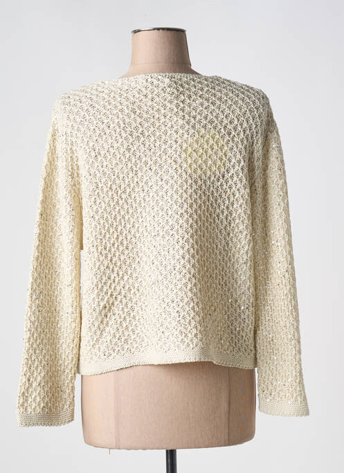 Gilet manches longues beige DIVAS pour femme