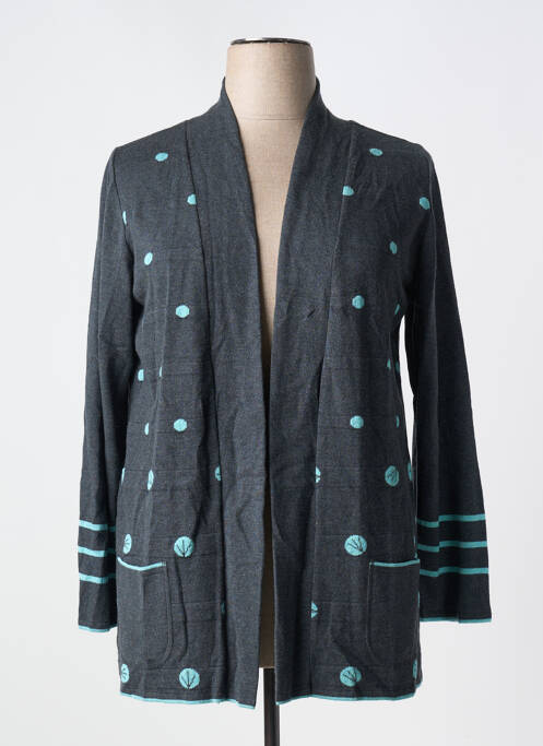 Gilet manches longues gris TELMAIL pour femme