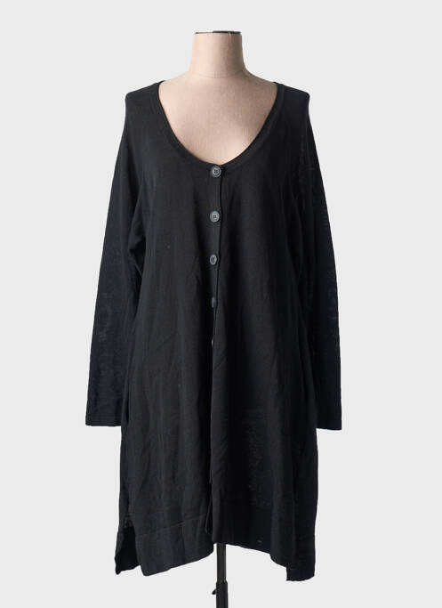 Gilet manches longues noir BOHÉME pour femme