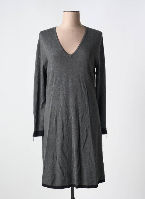 Robe mi-longue gris MARBLE pour femme