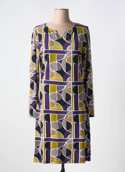 Robe mi-longue violet AGATHE & LOUISE pour femme