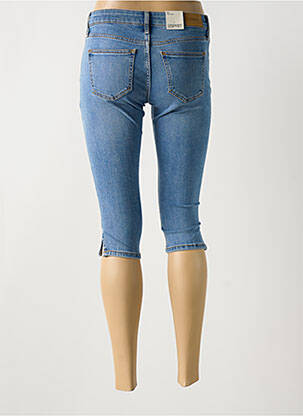 Corsaire tissage denim taille basse bleu ESPRIT femme