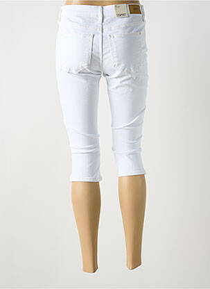 Corsaire tissage denim taille normale blanc ESPRIT femme