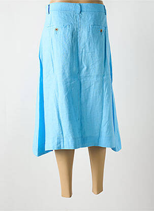 Jupe mi-longue coupe évasée bleu ESPRIT femme