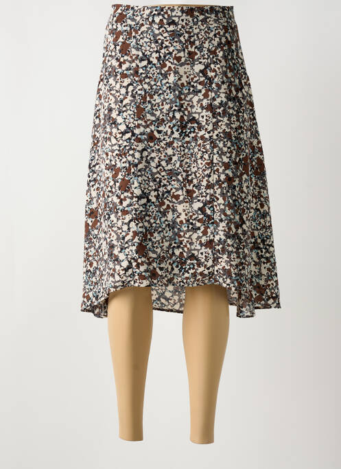 Jupe mi-longue marron ESPRIT pour femme