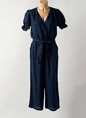 Combi-pantalon poches manches courtes bleu ESPRIT femme