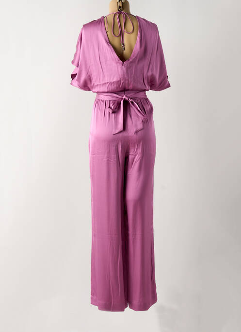 Combi-pantalon fermeture zippée au dos manches courtes violet ESPRIT femme