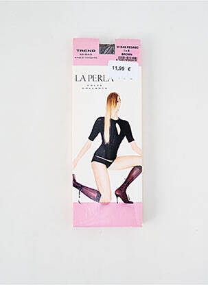 Chaussettes stretch marron LA PERLA femme