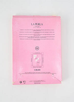 Collants imprimé fantaisie noir LA PERLA femme