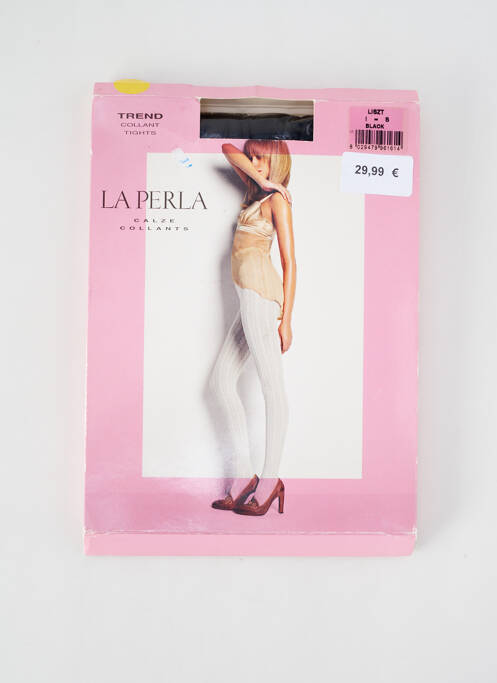 Collants imprimé fantaisie noir LA PERLA femme