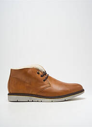 Bottines/boots fourrée bout rond marron BECOOL homme