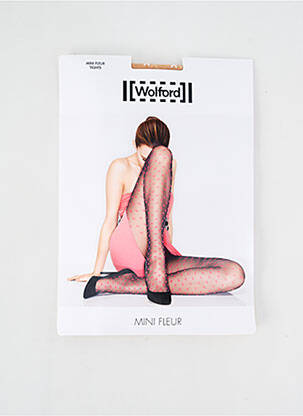 Collants imprimé fantaisie chair WOLFORD femme