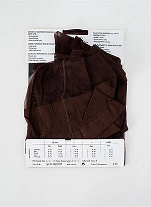 Collants stretch marron fonce WOLFORD femme