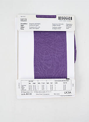 Collants légère et transparente violet WOLFORD femme