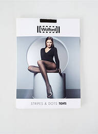 Collants imprimé fantaisie marron WOLFORD femme