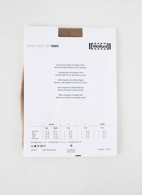 Collants chair WOLFORD pour femme