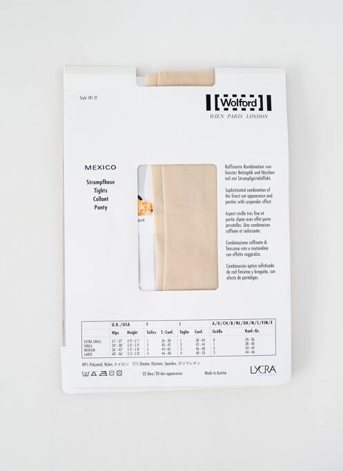 Collants chair WOLFORD pour femme