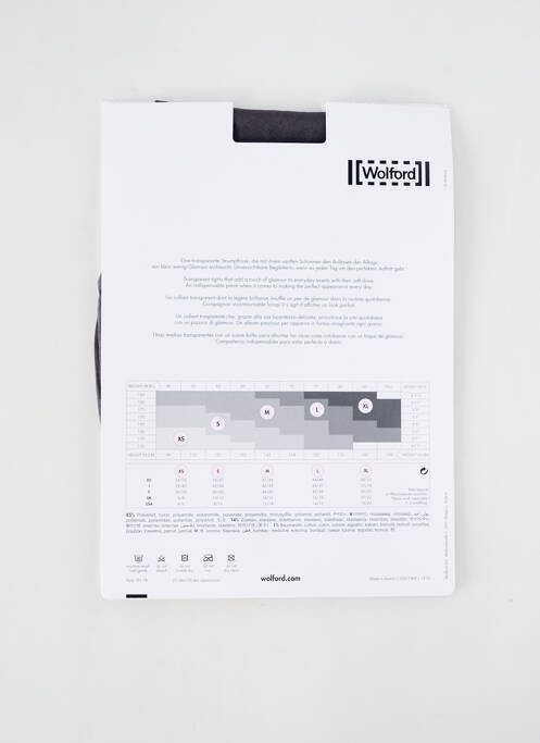 Collants gris WOLFORD pour femme