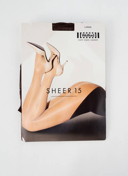 Collants marron fonce WOLFORD pour femme