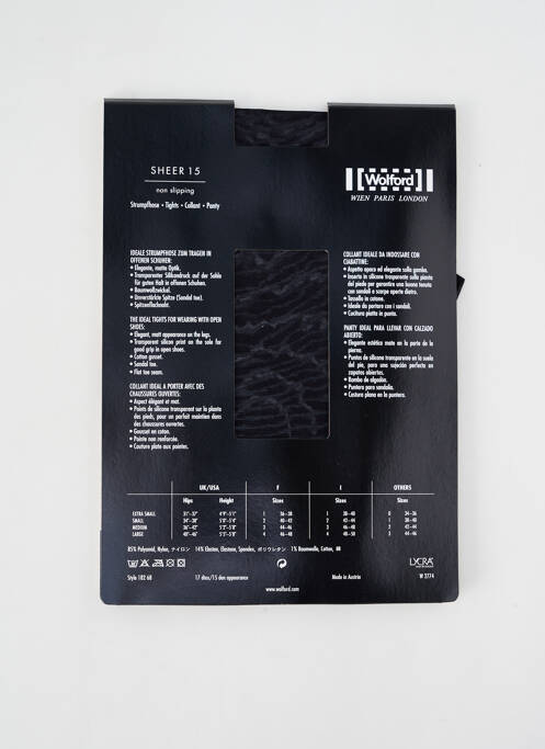 Collants noir WOLFORD pour femme