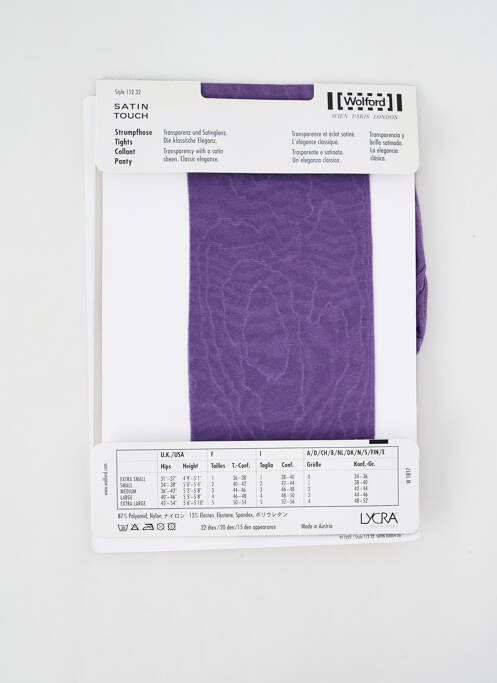 Collants violet WOLFORD pour femme