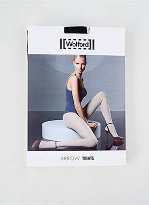 Collants imprimé fantaisie noir WOLFORD femme
