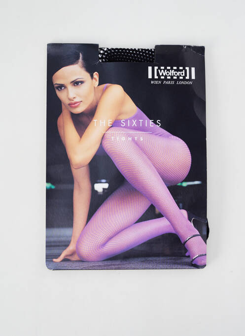 Collants stretch noir WOLFORD femme