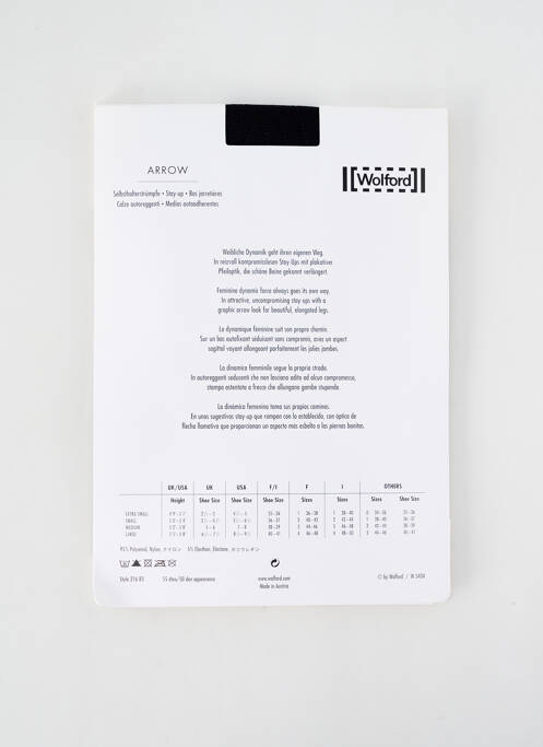 Bas noir WOLFORD pour femme