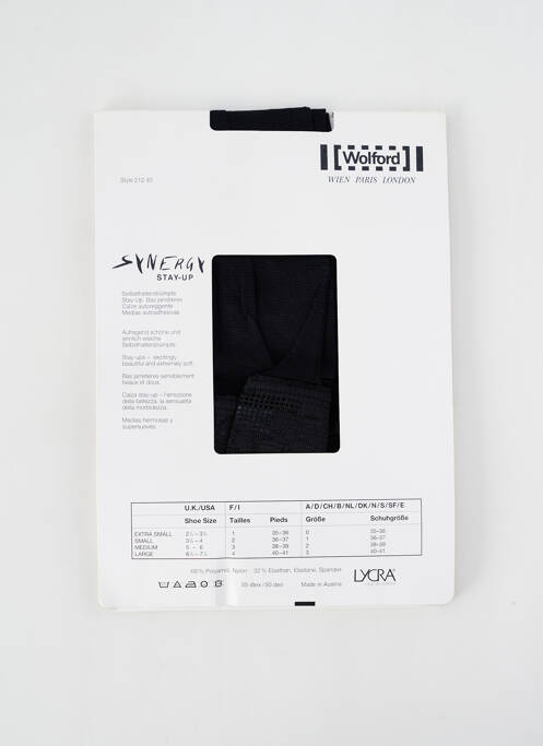 Bas noir WOLFORD pour femme