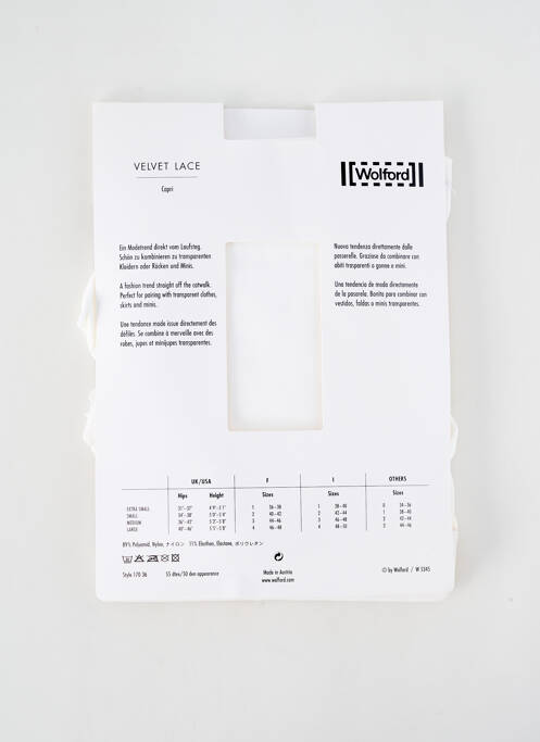 Legging blanc WOLFORD pour femme