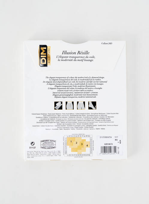 Collants noir DIM pour femme